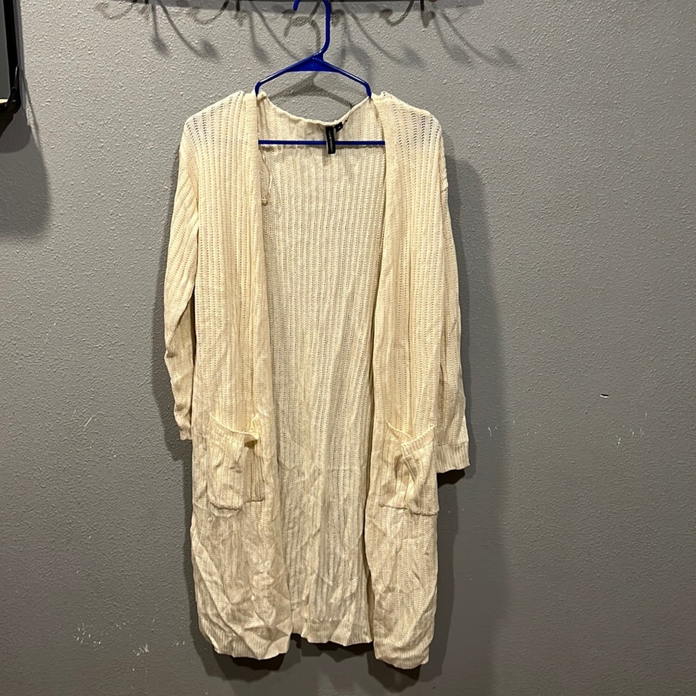 Long tan Cardigan